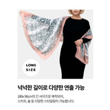 스네이크 패턴 소프트 롱 스카프